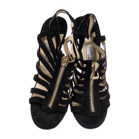 JIMMY Choo Glenys Suede Gladiator Strappy Sandals Size 7.5 - Picture 4 of 4